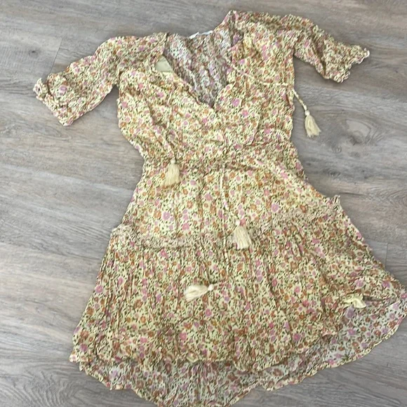 Spell Dresses Spell Yellow Floral Mini Dress Poshmark